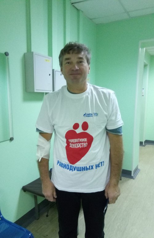 Участник донорской акции Геннадий Федотов, СУ "Леноргэнергогаз"