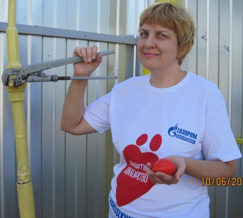Участник донорской акции Елена Цаплина, филиал "Саратоворгдиагностика"